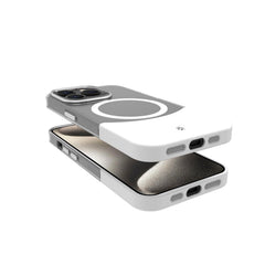 MAGDUAL  - Cover trasparente con finitura soft touch compatibile con la tecnologia Magsafe per Apple iPhone 16 Pro Max [IPHONE 16 CASES]