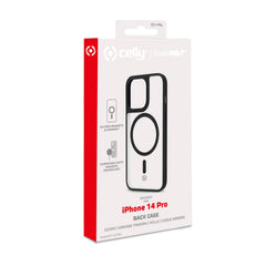 MAGMATT - Cover morbida trasparente con bordi effetto opaco compatibile con la tecnologia Magsafe per Apple iPhone 14 Pro