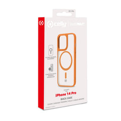 MAGMATT - Cover morbida trasparente con bordi effetto opaco compatibile con la tecnologia Magsafe per Apple iPhone 14 Pro