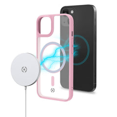 MAGMATT - Cover morbida trasparente con bordi effetto opaco compatibile con la tecnologia Magsafe per Apple iPhone 14 Plus