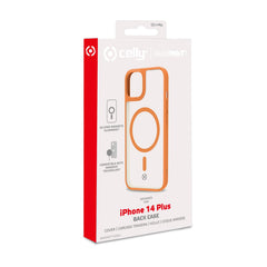 MAGMATT - Cover morbida trasparente con bordi effetto opaco compatibile con la tecnologia Magsafe per Apple iPhone 14 Plus