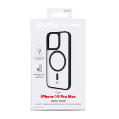 MAGMATT - Cover morbida trasparente con bordi effetto opaco compatibile con la tecnologia Magsafe per Apple iPhone 14 Pro Max