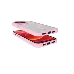 MAGMATT - Cover morbida trasparente con bordi effetto opaco compatibile con la tecnologia Magsafe per Apple iPhone 14 Pro Max