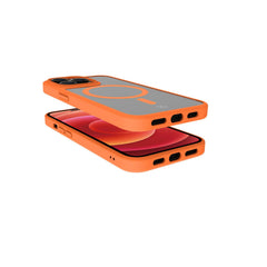 MAGMATT - Cover morbida trasparente con bordi effetto opaco compatibile con la tecnologia Magsafe per Apple iPhone 14 Pro Max