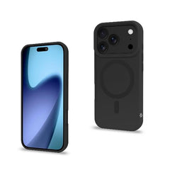MAGMATT - Cover morbida trasparente con bordi effetto opaco compatibile con la tecnologia Magsafe per Apple iPhone 17 Pro [IPHONE 17 CASES]