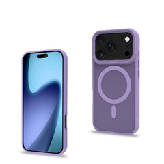 MAGMATT - Cover morbida trasparente con bordi effetto opaco compatibile con la tecnologia Magsafe per Apple iPhone 17 Pro [IPHONE 17 CASES]
