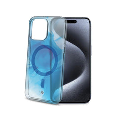 MAGSHADES - Cover semi-trasparente dotata di tecnologia Magsafe, bordi rinforzati, protezione tasti compatibile per Apple iPhone 15