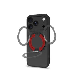 MAGSTAND - Cover in TPU semi trasparente con anello magnetico integrato che funge da stand compatibile con la tecnologia Magsafe per Apple IPhone 17 Pro [IPHONE 17 CASES]