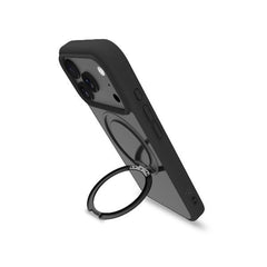 MAGSTAND - Cover in TPU semi trasparente con anello magnetico integrato che funge da stand compatibile con la tecnologia Magsafe per Apple IPhone 17 Pro [IPHONE 17 CASES]