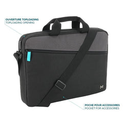 Borsa Essential con apertura dall'alto 11-14'' - Nera e grigia - 8 Litri