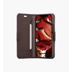 Milano - Custodia in pelle Saffiano per iPhone 12 mini - Marrone