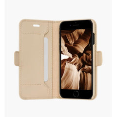 Milano - Custodia in pelle Saffiano per iPhone SE/8/7 - Rosa Sabbia