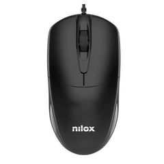 NILOX TECH - Mouse ottico, connessione USB-A, 1200DPI, 3 tasti, lunghezza cavo 1.5 mt
