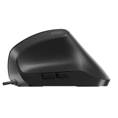 NILOX TECH - Mouse ottico verticale, connessione USB-A, 3600DPI, 6 tasti, lunghezza cavo 1,5 mt