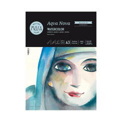 AQVA NOVA - ACQUERELLO BLOCCO 12 FG. 300 GR. FINE - CM.29,7X42 (A3)