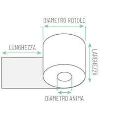 ROTOLO CASSA OMOLOGATO 57mm x 35mt
