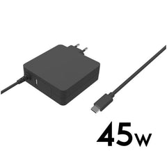NILOX TECH - Caricabatteria da rete con Power Delivery, potenza massima 45 Watt, ultra sottile, porta USB-A, lunghezza cavo 1.8 mt