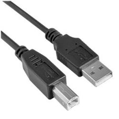 NILOX TECH - Cavo con connettore USB-A 2.0 a connettore USB-B 2.0, maschio a maschio, lunghezza cavo 5 mt, schermato, velocità max trasferimento: 480 Mbit/s