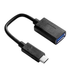 NILOX TECH - Adattatore con connettore USB-C 3.1 maschio a connettore USB-A 3.0 femmina, lunghezza cavo 10cm, velocità trasferimento dati 10 Gbit/s