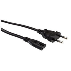 NILOX TECH - Cavo alimentazione con connettore IEC C7 a connettore CEI 23-16/VII, lunghezza cavo 1.8 mt, spina tripolare italiana 10A, femmina a maschio