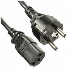 NILOX TECH - Cavo alimentazione con connettore IEC C13 a connettore CEE 7/4 Schuko 16A, lunghezza cavo 1.8 mt, femmina a maschio