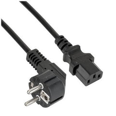 NILOX TECH - Cavo alimentazione con connettore IEC C13 a connettore Schuko, lunghezza cavo 1.8 mt, femmina a maschio