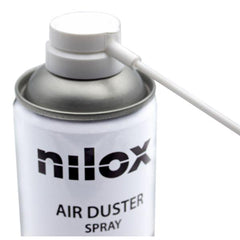 NILOX TECH - Bomboletta Aria Compressa ideale per rimuovere polvere, non lascia residui o tracce, fornito di cannuccia per indirizzare aria