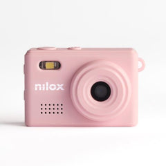 NILOX - Mini Action Cam portachiavi modello Retrò, registra video e audio, scatta foto, dotata di cinque filtri selezionabili, risoluzione HD, cavo Type-C, ricaricabile