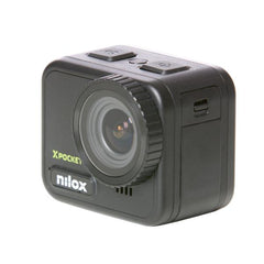 NILOX - Action Cam XPOCKET, qualità 4K ultra nitida, impermeabile fino a 21 metri senza custodia, Wi-Fi integrato, display LCD da 2.1", Autonomia e memoria espandibile