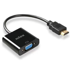 NILOX TECH - Adattatore audio e video da segnale digitale HDMI™ ad analogico VGA con risoluzione massima 1920x1200 @ 60Hz 15cm