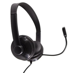 NILOX TECH - Cuffia con connessione porta USB, regolazione del suono, modalità mute dell'altoparlante e del microfono