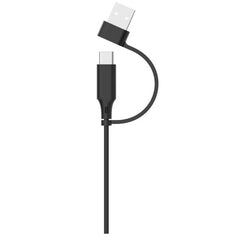 NXAUCMON01 - Cuffia Mono professionale con tecnologia ENC, controlli sul cavo, porta USB-C e adattatore USB-A, lunghezza cavo 2 metri, microfono regolabile