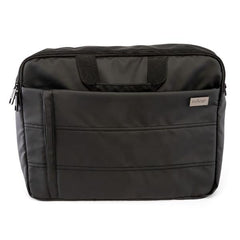 NILOX TECH - Borsa per Notebook/Laptop 15.6", 3 ampi scomparti, cerniera rinforzata, manico e tracolla, nastro per trolley