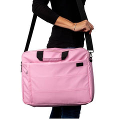 NILOX TECH - Borsa per Notebook/Laptop 15.6", 3 ampi scomparti, cerniera rinforzata, manico e tracolla, nastro per trolley
