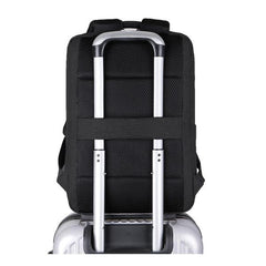 NILOX TECH - Zaino per Notebook/Laptop 15.6", 3 ampi scomparti, spallacci imbottiti e regolabili, aggancio trolley, materiali impermeabili