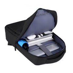NILOX TECH - Zaino per Notebook/Laptop 15.6", 3 ampi scomparti, spallacci imbottiti e regolabili, aggancio trolley, materiali impermeabili