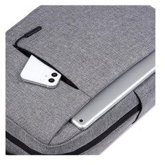 NILOX TECH - Zaino per Notebook/Laptop 15.6", 3 ampi scomparti, spallacci imbottiti e regolabili, aggancio trolley, materiali impermeabili