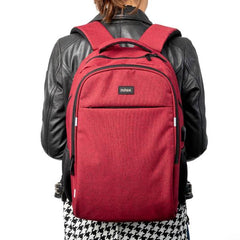 NILOX TECH - Zaino per Notebook/Laptop 15.6", 5 ampi scomparti, schienale rinforzato, spallacci imbottiti e regolabili, presa USB sullo zaino, cerniera in metallo