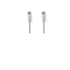 NILOX TECH - Cavo antenna satellitare con connettore F a connettore F, maschio a maschio, lunghezza cavo 5 mt