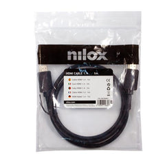 NILOX TECH - Cavo con connettore HDMI a connettore HDMI 1.4, maschio a maschio, lunghezza cavo 1 mt