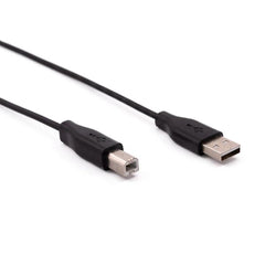 NILOX TECH - Cavo con connettore USB-A 2.0 a connettore USB-B, maschio a maschio, lunghezza cavo 1.8 mt, schermato, velocità max trasferimento 480 Mbit/s