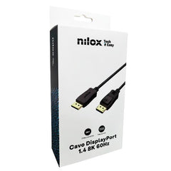 NILOX TECH - Cavo DisplayPort 1.4, lunghezza 3 metri (pack Retail)