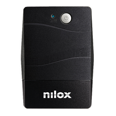 NILOX TECH - UPS Premium Line INTERACTIVE 1200VA, connessione USB, 2 Prese d’uscita protette da blackout, Stabilizzazione Tensione tramite AVR, capacità batteria 7Ah