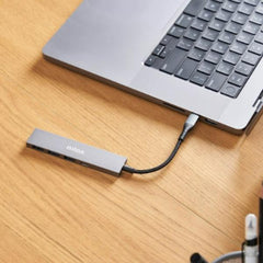 NILOX TECH - Hub con 4 porte, 3 porte USB-A 3.2 Gen 1, porta USB-C, connettore USB-C output
