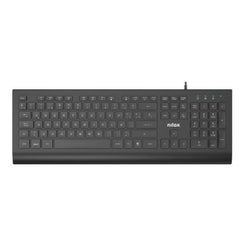 NILOX TECH - Tastiera con connessione USB-A, lunghezza cavo 1.5 mt, 105 tasti, 12 multimediali, layout italiano, tasti con trattamento laser anti usura