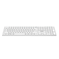 NILOX TECH - Tastiera connessione wireless DUAL (BT 5.2 e Dongle 2.4GHZ), ricaricabile tramite porta USB-C, cavo incluso, 110 tasti, layout italiano, connessione simultanea