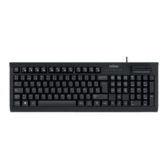 NILOX TECH - Tastiera con connessione USB-A, 105 tasti, 12 multifunzione, layout italiano, lettore smart card e schede di memoria
