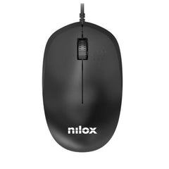 NILOX TECH - Kit Tastiera, connessione USB-A, lunghezza cavo 1.5 mt + Mouse ottico, 1200DPI, connessione USB-A, lunghezza cavo 1.5 mt, 3 tasti