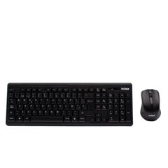 NILOX TECH - Kit Tastiera connessione USB, 105 tasti, layout italiano + Mouse 1000DPI, connessione wireless 2.4 Ghz, 3 tasti