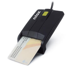 NILOX TECH - Lettore Smart card, connessione USB 2.0, compatibile con carte con chip visibile